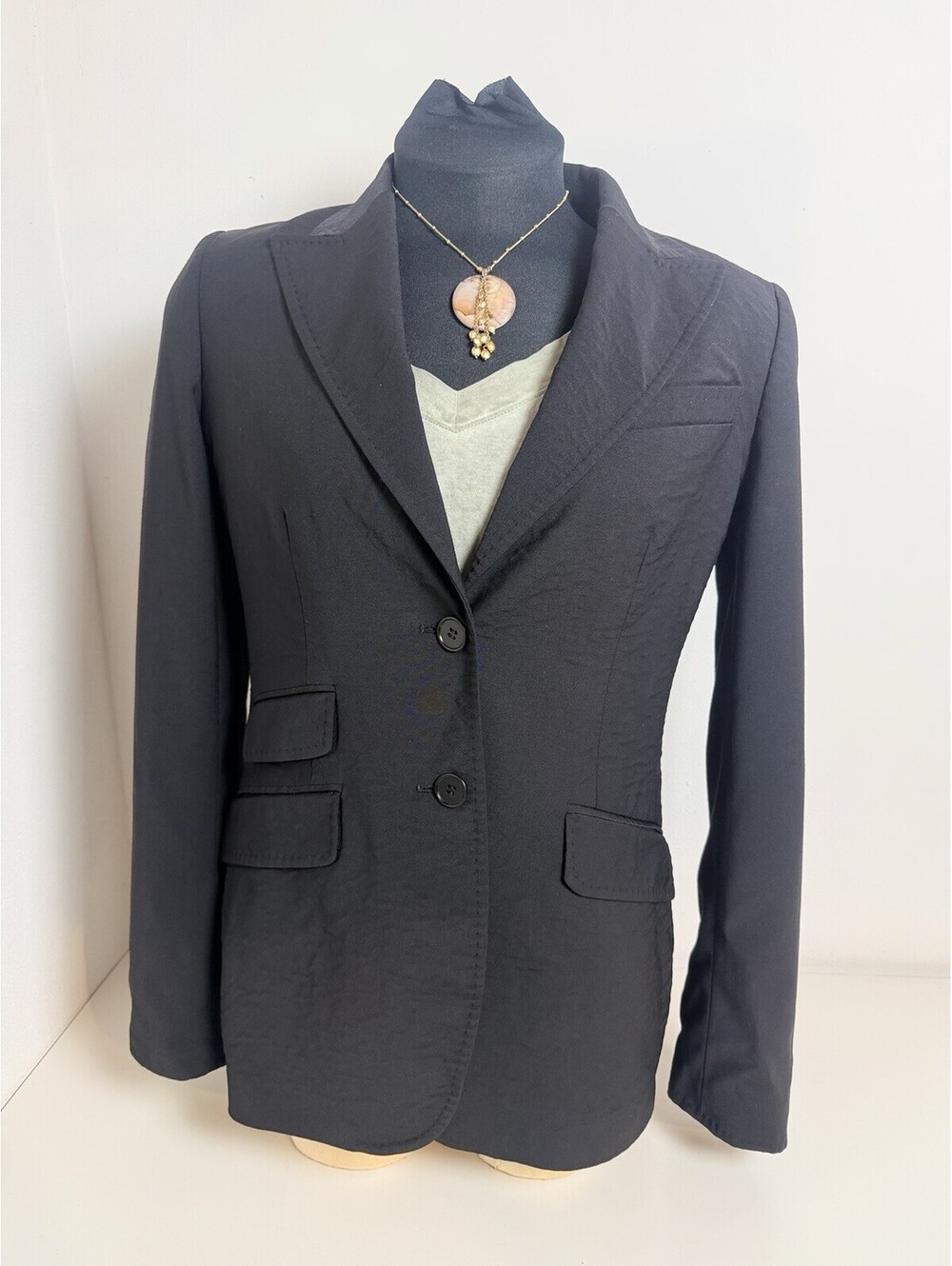 Talbots Women's Wool Jacket Blazer Size 6 Black